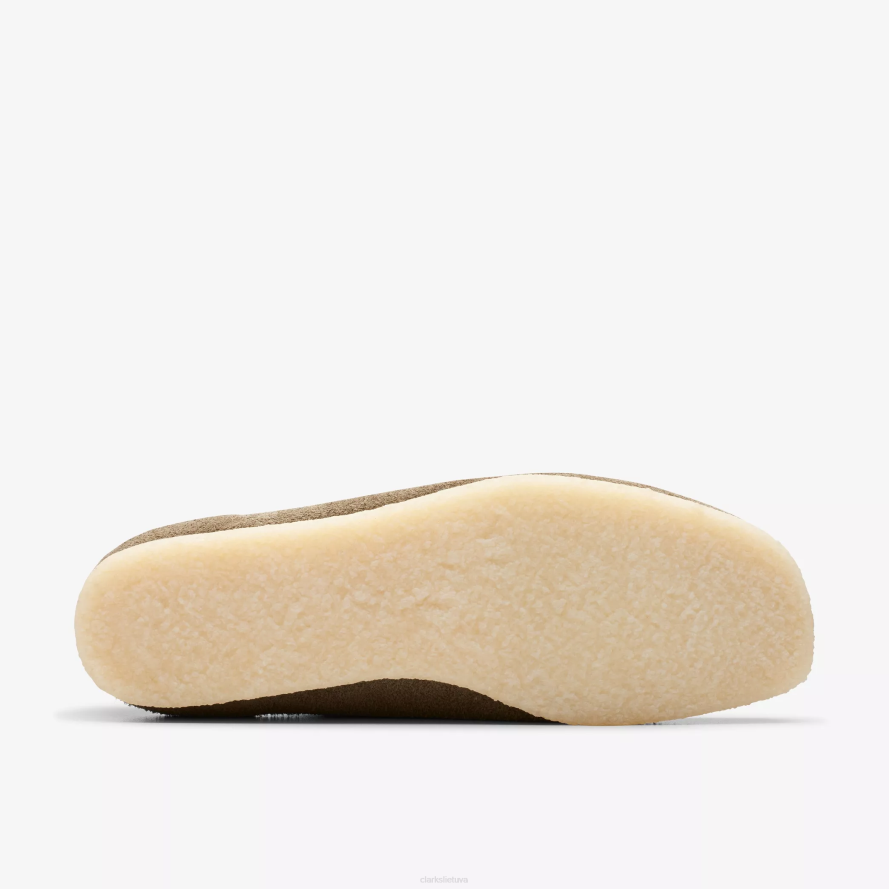 Clarks Wallabee H2XV662 blyški chaki zomša