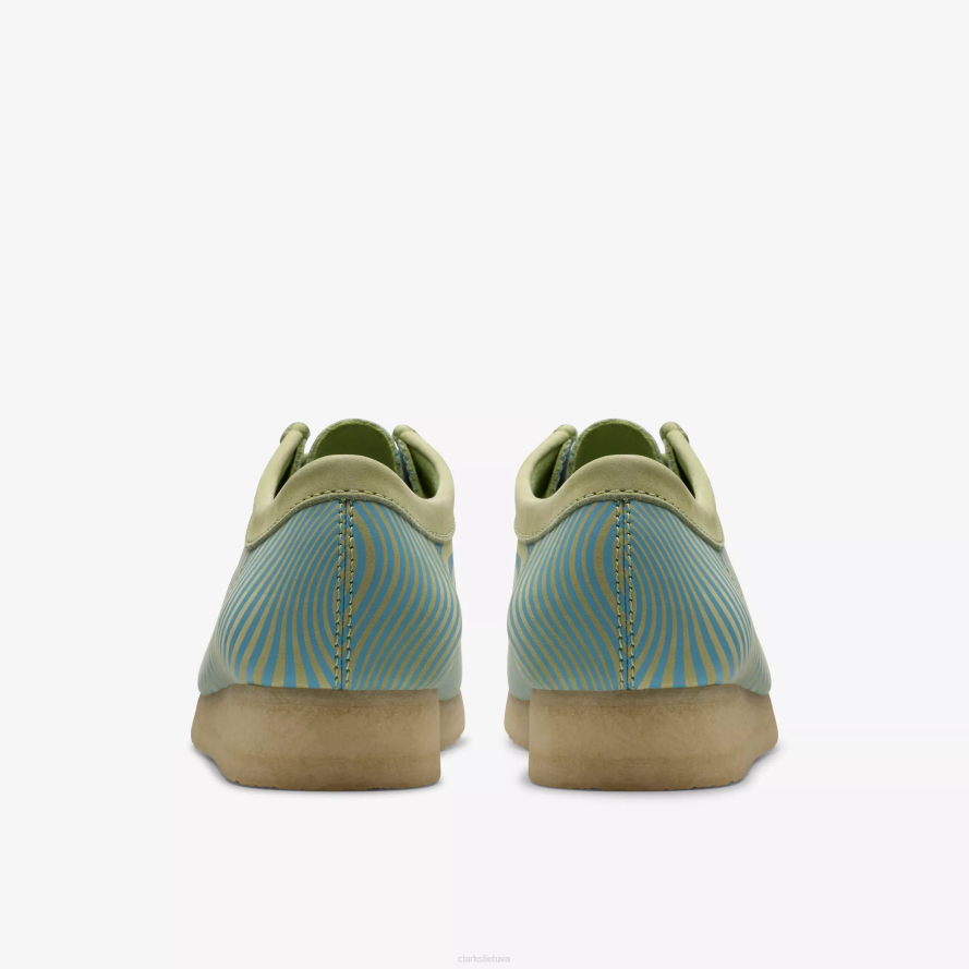 Clarks Wallabee H2XV673 mėlynas/kalkinas raštas