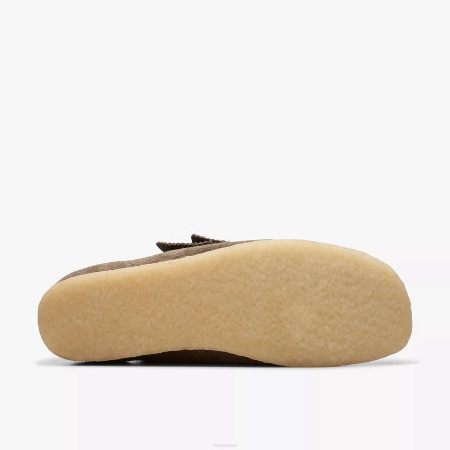 Clarks Wallabee H2XV683 tamsiai pilka zomša