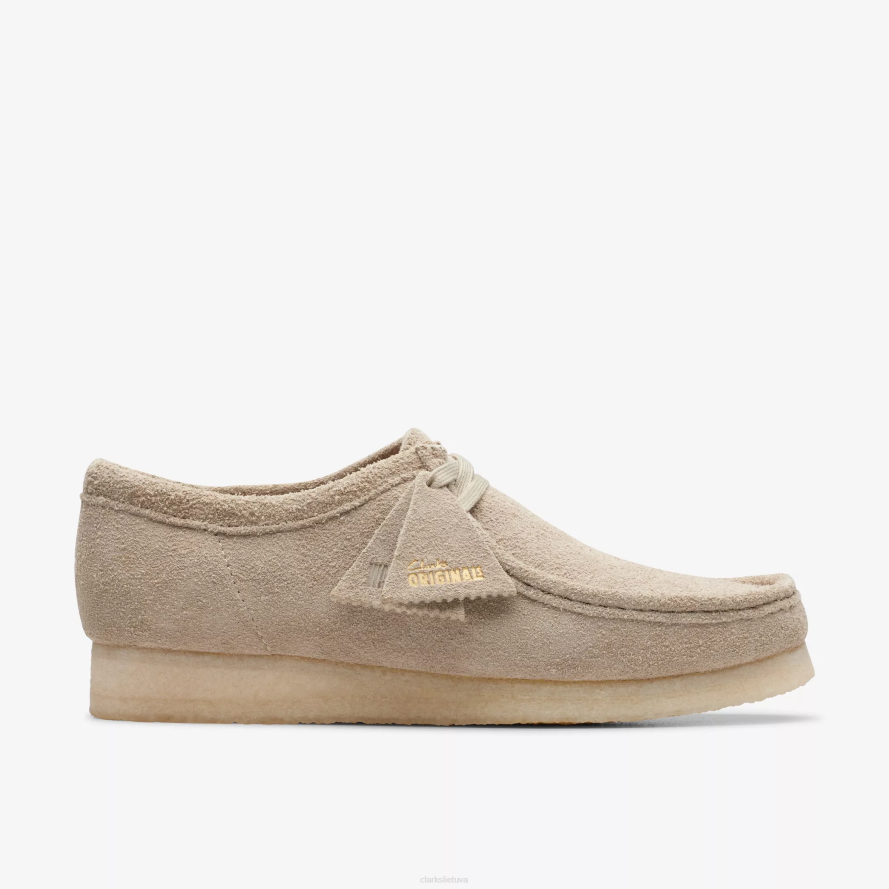 Clarks Wallabee H2XV684 šviesiai pilka zomša