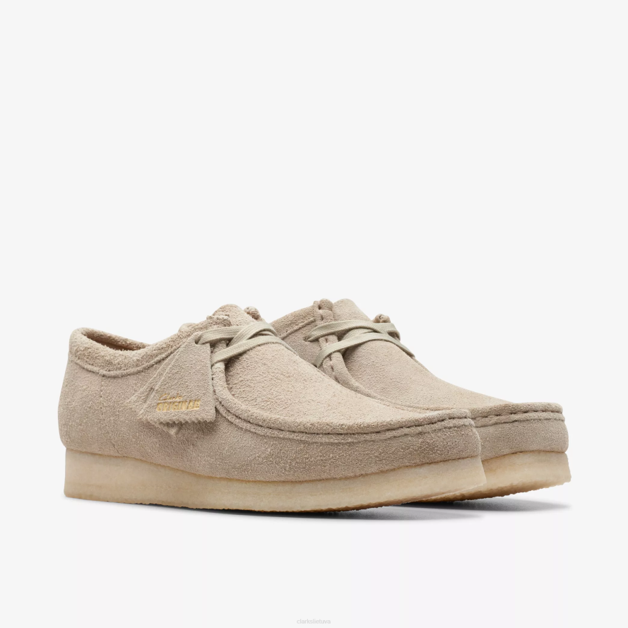Clarks Wallabee H2XV684 šviesiai pilka zomša