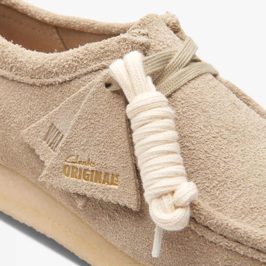 Clarks Wallabee H2XV684 šviesiai pilka zomša