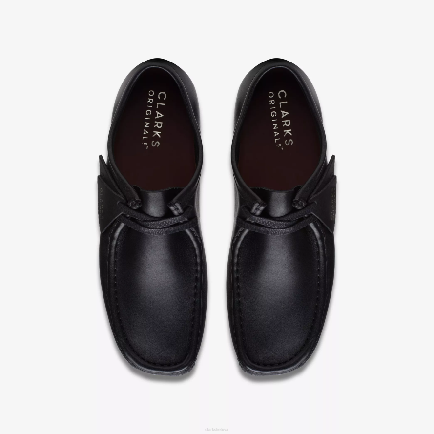 Clarks Wallabee H2XV695 juoda oda