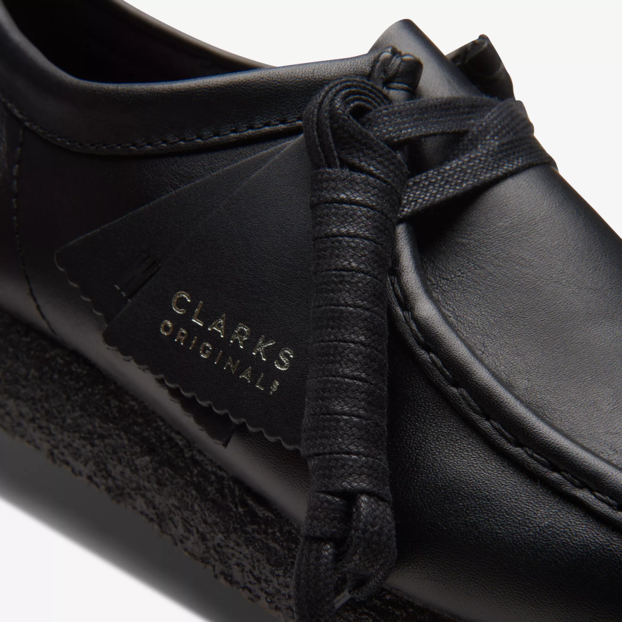 Clarks Wallabee H2XV695 juoda oda