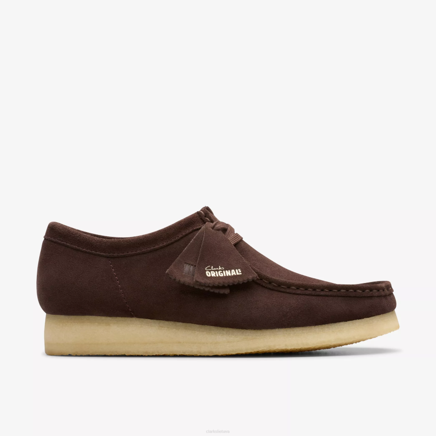 Clarks Wallabee H2XV696 tamsiai ruda zomša