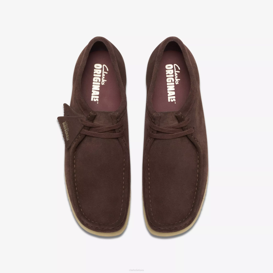 Clarks Wallabee H2XV696 tamsiai ruda zomša