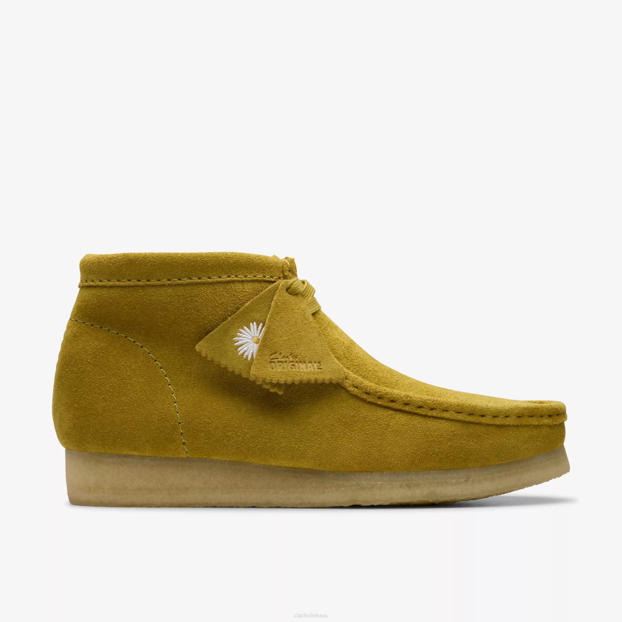 Clarks Wallabee batai H2XV666 alyvuogių zomšos