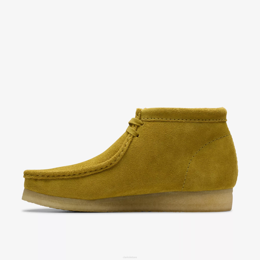 Clarks Wallabee batai H2XV666 alyvuogių zomšos