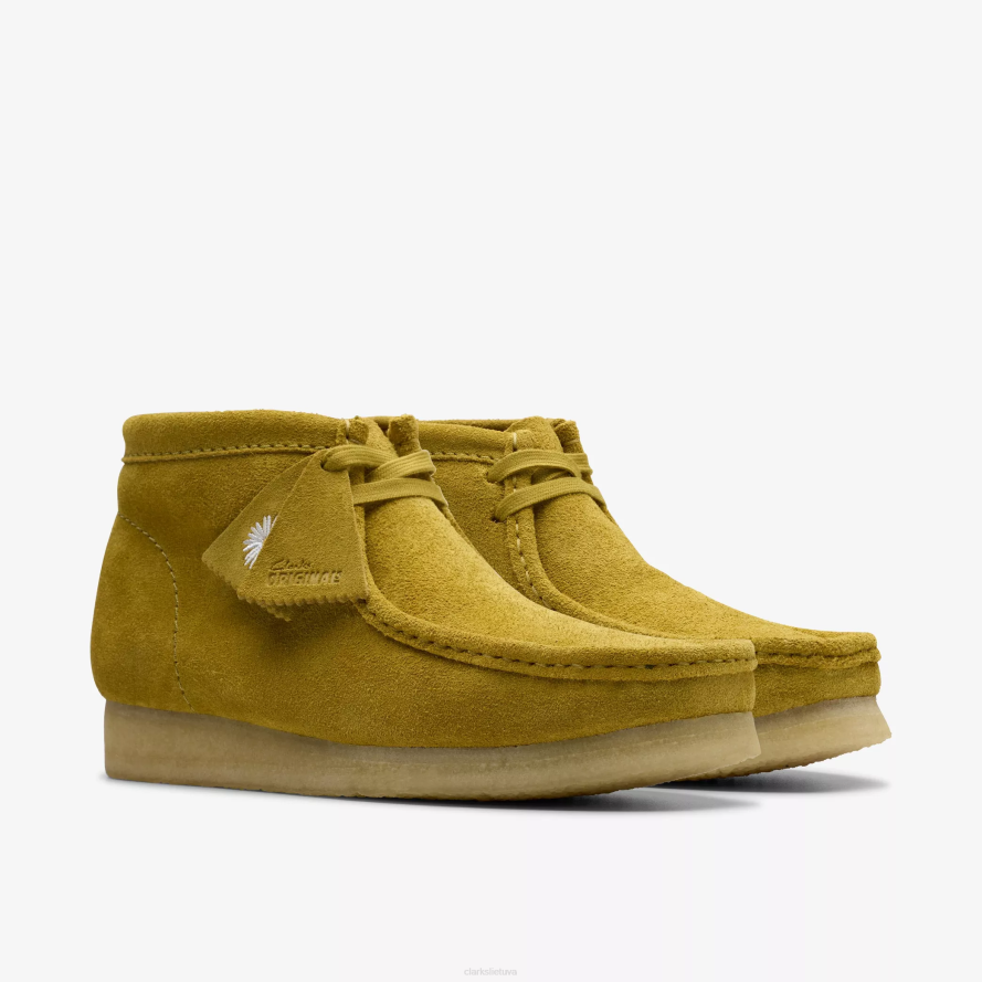 Clarks Wallabee batai H2XV666 alyvuogių zomšos