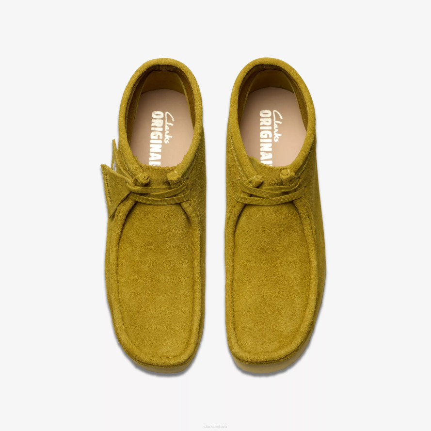 Clarks Wallabee batai H2XV666 alyvuogių zomšos