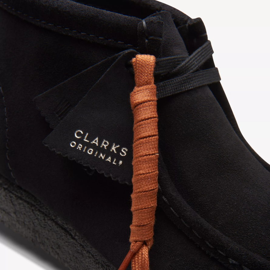 Clarks Wallabee batai H2XV693 juoda zomša