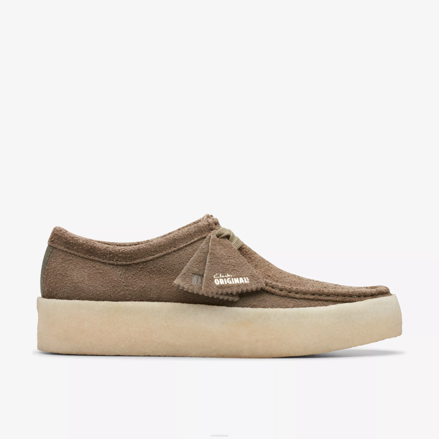 Clarks Wallabee puodelis H2XV682 blyški chaki zomša