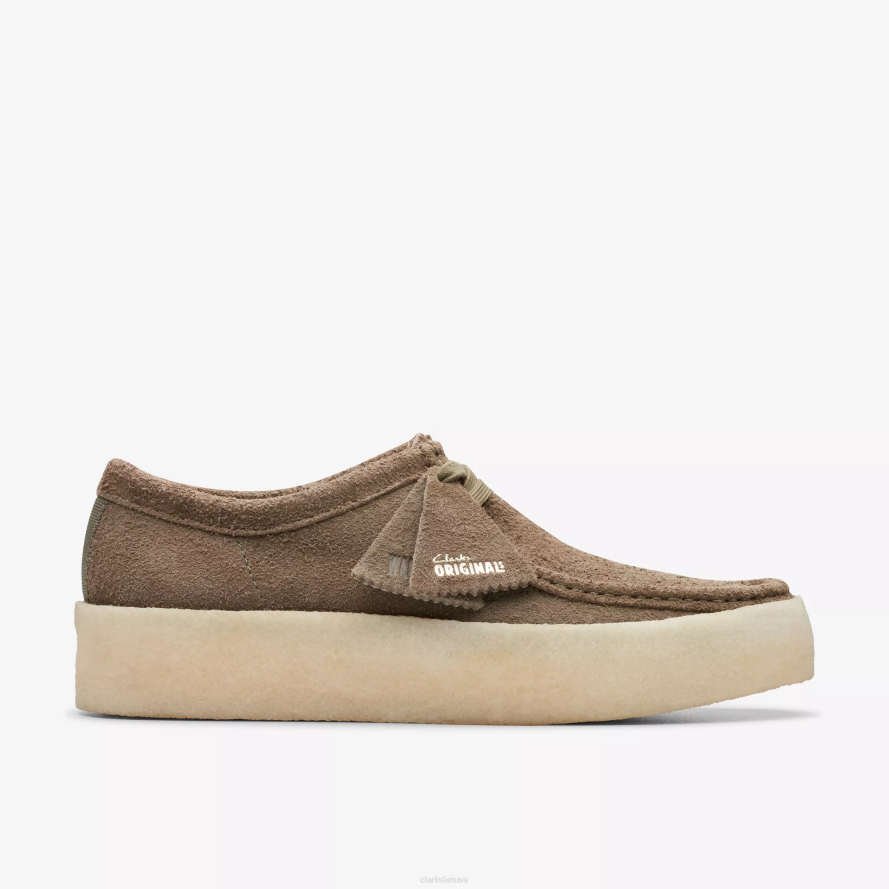 Clarks Wallabee puodelis H2XV682 blyški chaki zomša