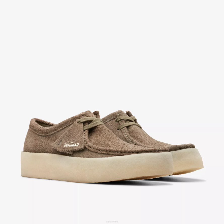Clarks Wallabee puodelis H2XV682 blyški chaki zomša