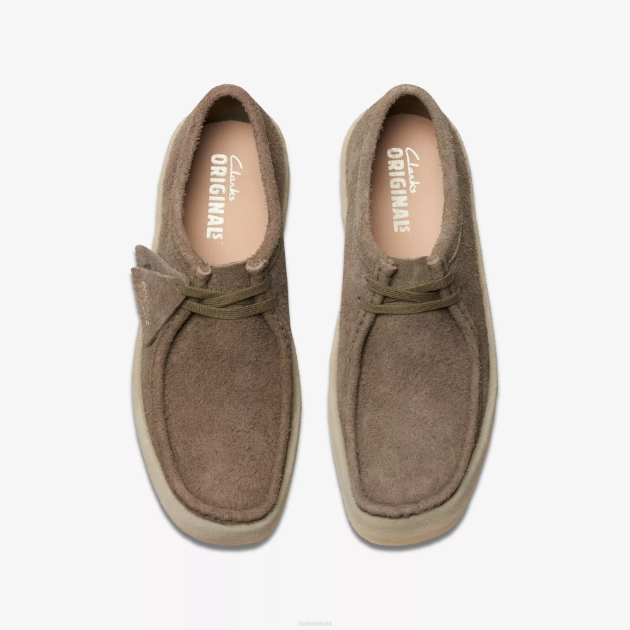 Clarks Wallabee puodelis H2XV682 blyški chaki zomša